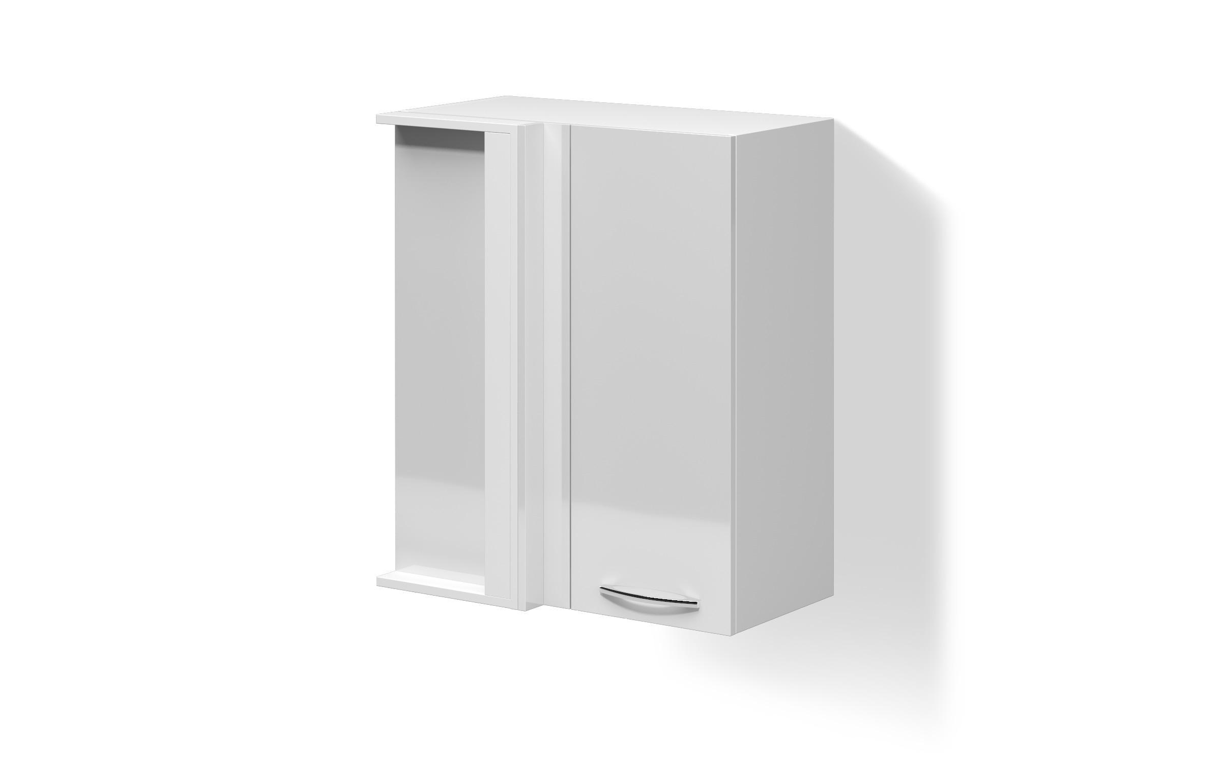 Kitchen corner cabinet Dakota 26, white gloss  1